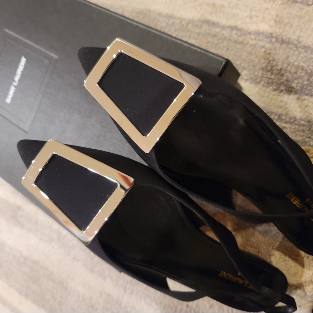 Saint Laurent Maxine Slingback Ballerina Size 41